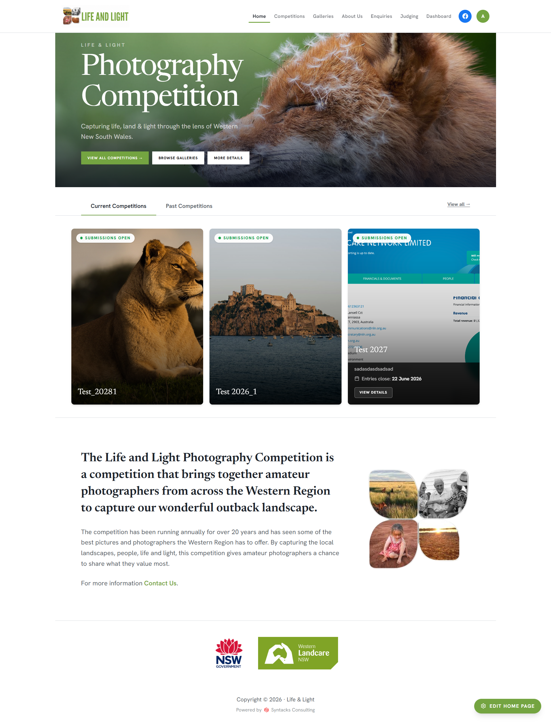 Life and Light home page